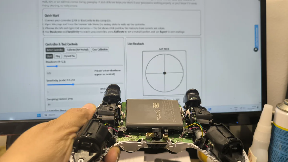 Ремонт Stick Drift на PS5 DualSense