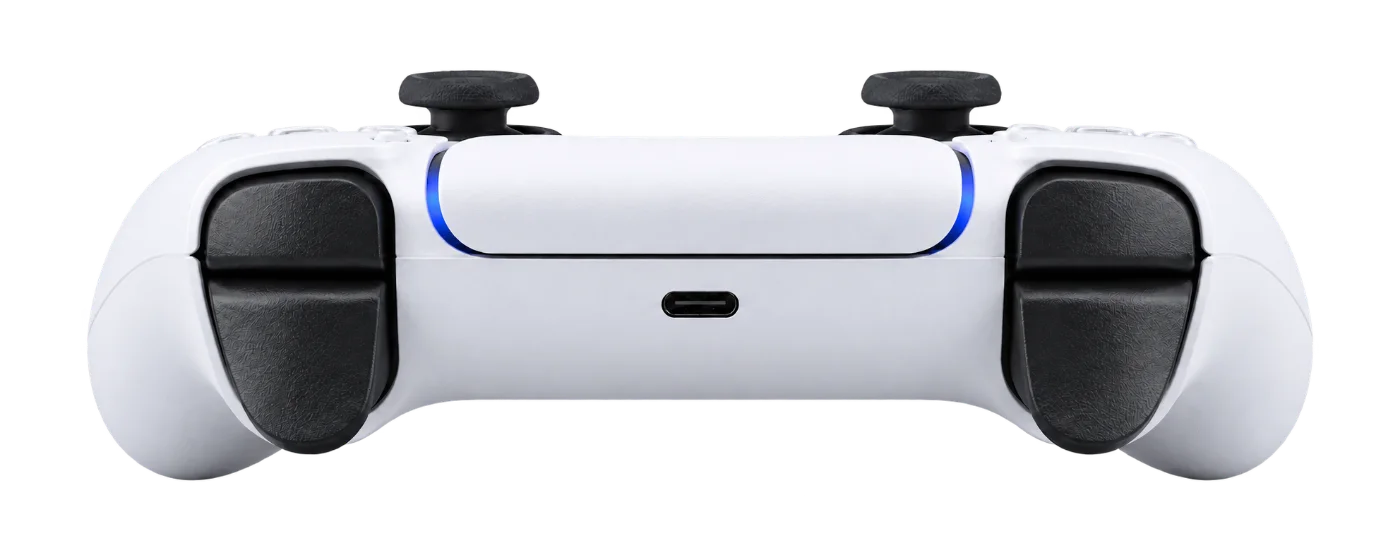 DualSense, поглед към раменните бутони